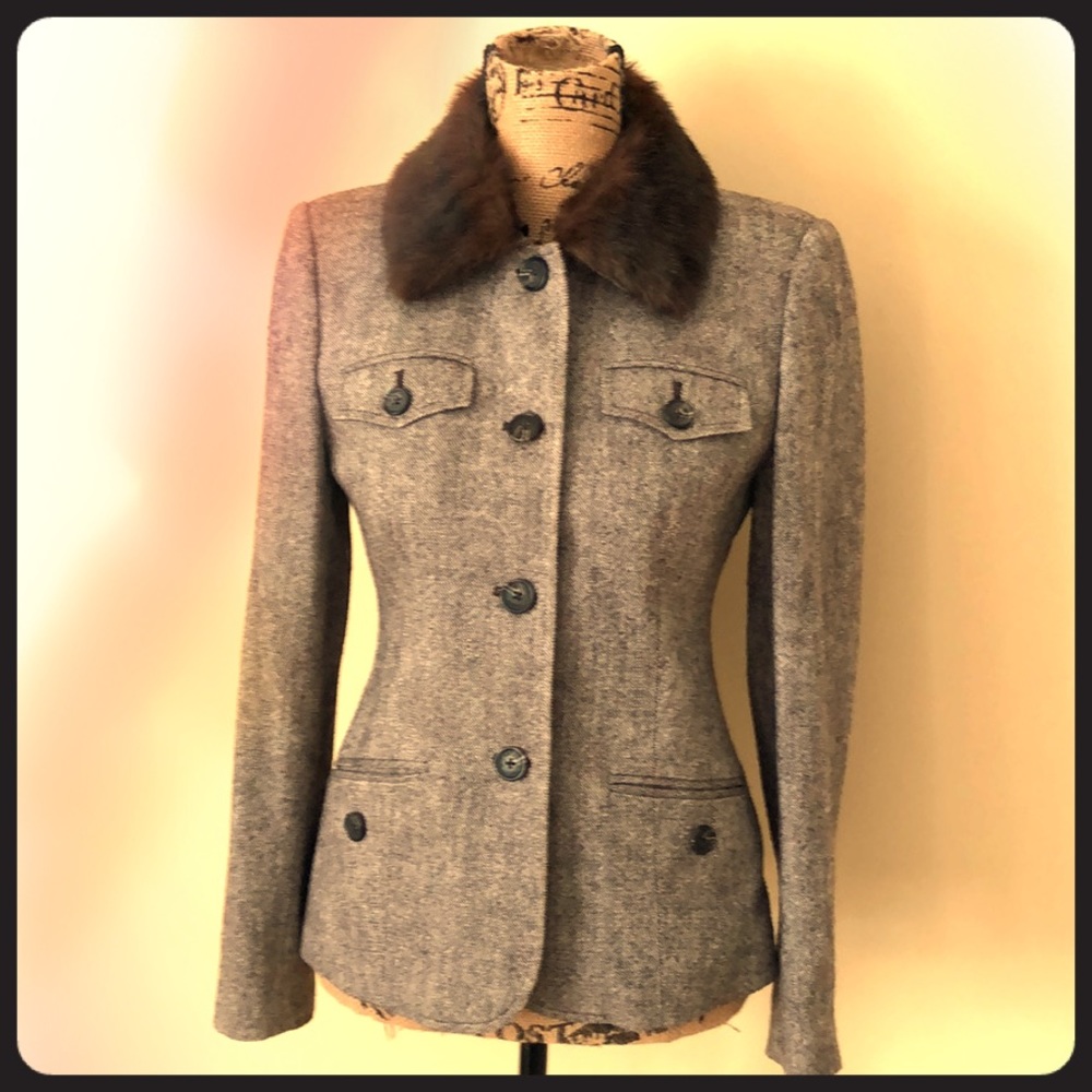 Size 4 Brown Lined Michael Kors Brown Detach Fur